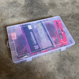 Pack Señuelos Vinilo Pesca + Caja