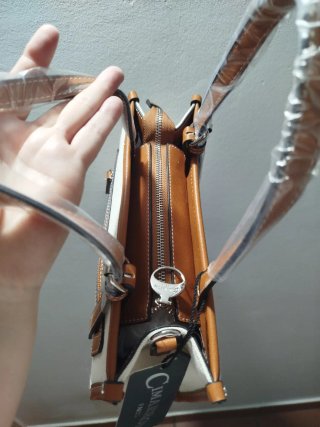 Bolso Cimarrón Beige y Marrón Nuevo