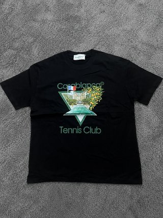 Camiseta Casablanca Tennis Club Negra