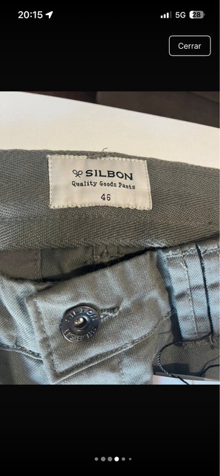 Pantalón Silbon cargo slim fit talla 46 A Estrenar