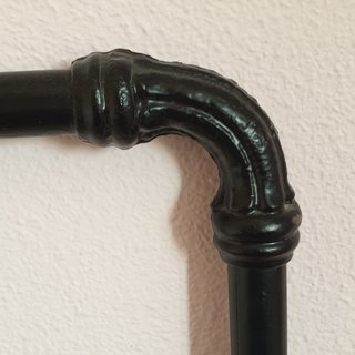 Cabecero de cama negro, clásico, hierro forjado