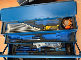 Caja de herramientas Heytec azul