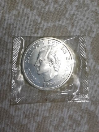 Moneda 2000 Pesetas Rey 1994 de plata