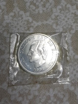 Moneda 2000 Pesetas Rey 1994 de plata