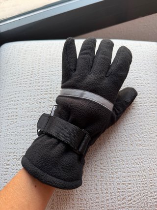 Guantes Thinsulate polar negros talla M mujer