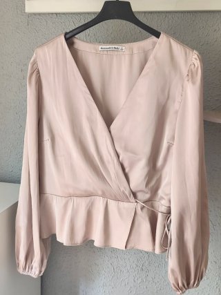 Blusa Abercrombie & Fitch Beige Talla L