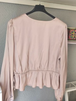 Blusa Abercrombie & Fitch Beige Talla L