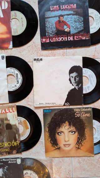 Lote 34 singles vinilo promo España Italia