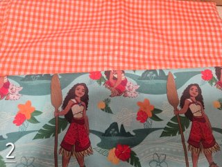 Bolsa y 5 servilletas tela Moana