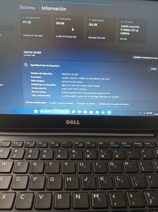 Ordenador portátil DELL I7