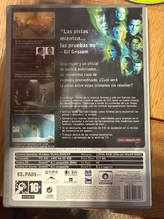 CSI: Crime Scene Investigation PC CD ROM