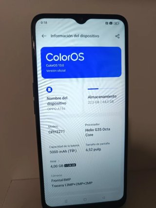 OPPO A16 Negro/Azul