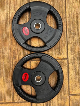 Pareja discos caucho 2x10 kg 30 mm