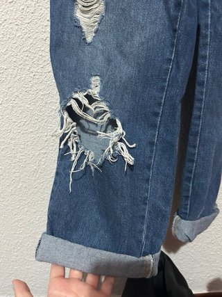 Peto vaquero desgarrado talla S Lefties