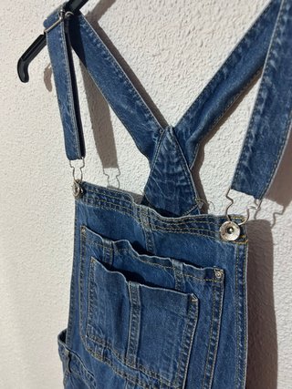 Peto vaquero desgarrado talla S Lefties