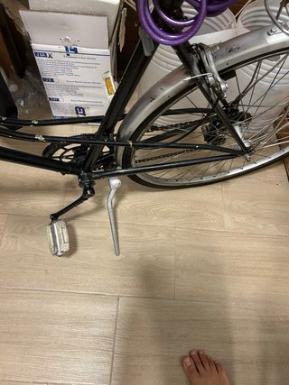 Bicicleta de paseo vintage negra