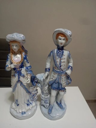 Figuras de porcelana pareja