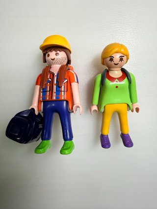 Playmobil Excursionistas con Mochilas