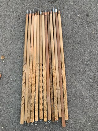 Estaquilladores de madera con anillas