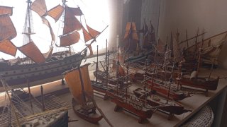 Colección de maquetas de barcos