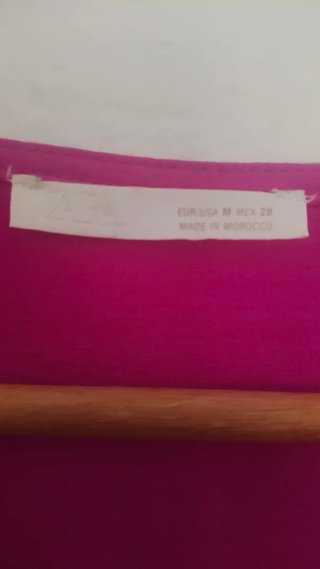 Vestido Zara Talla M Rosa