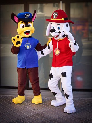 DISFRACES CABEZONES MICKEY MARIO PATRULLA CANINA