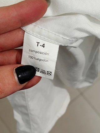 Camisa Paco Cecilio Talla M/L Blanca