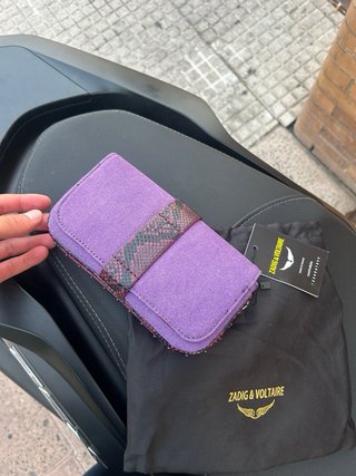 Bolso Zadig & Voltaire Morado Piel Serpiente