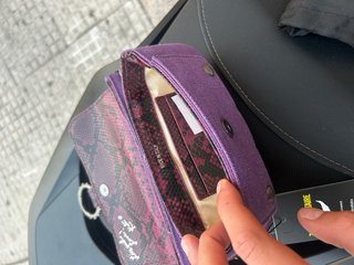 Bolso Zadig & Voltaire Morado Piel Serpiente