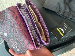Bolso Zadig & Voltaire Morado Piel Serpiente