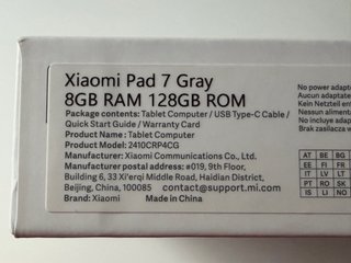 Xiaomi Pad 7 11.2” 8/128gb PRECINTADA CON GARANTÍA