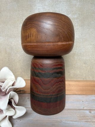 Kokeshi Yamanaka Sanpei – legno massello (21 cm)