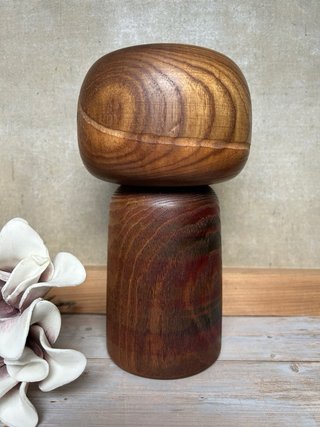 Kokeshi Yamanaka Sanpei – legno massello (21 cm)
