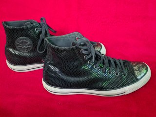 Converse Zapatillas Negras y Plateadas