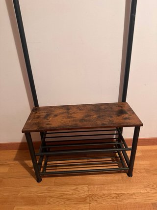Mueble recibidor perchero y zapatero