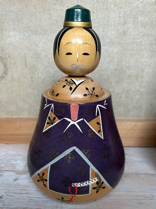 Kokeshi Hina rarissime di HOSHUN - (19 cm)