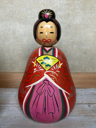Kokeshi Hina rarissime di HOSHUN - (19 cm)