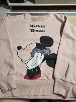 Sudadera Mickey Mouse Rosa Niña Talla S