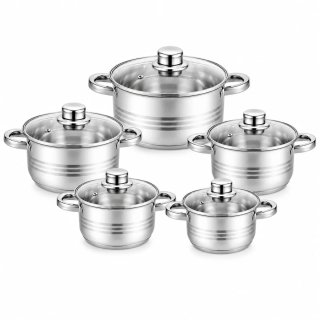 Set de Ollas Acero Inoxidable