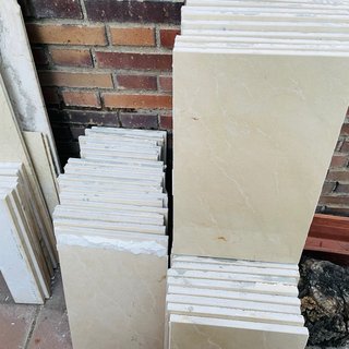 Lote 100 azulejos mármol 20x20x1.8cm