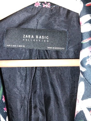 Americana Zara Flores Talla Única