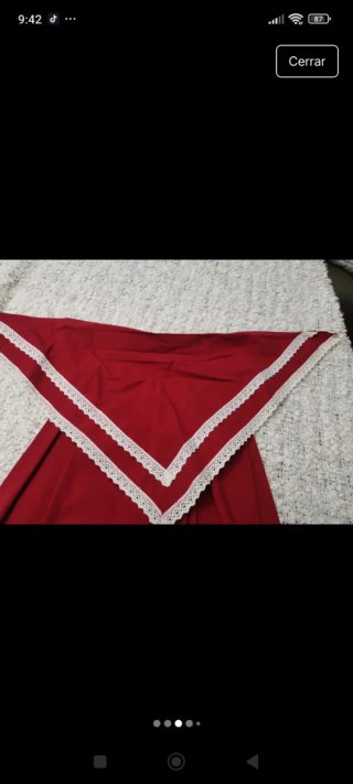 Manteleta Huertana Baturra Regional Roja
