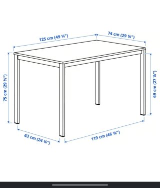 Mesa comedor blanca Ikea