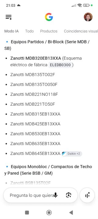 Placa Electrónica Zanotti(condensadora y botonera)