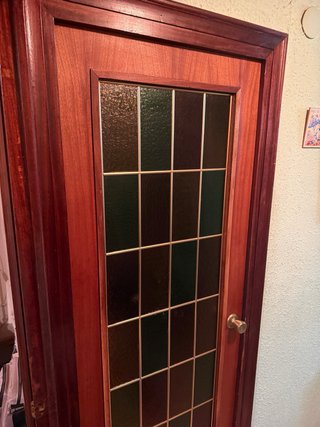 Puerta vintage cristal biselado