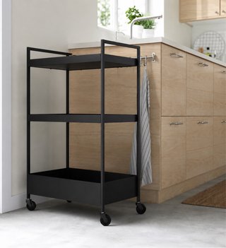 Carrito NISSAFORS IKEA Negro