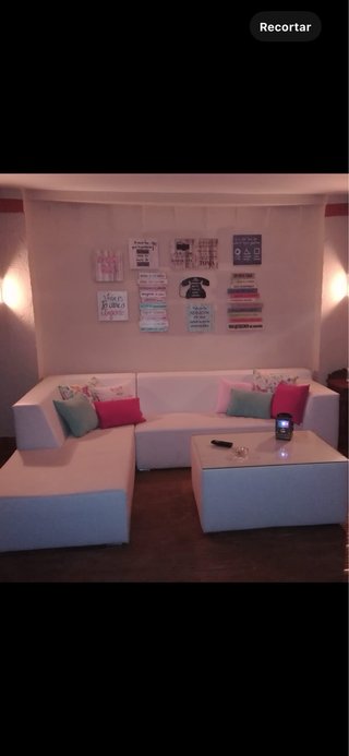 Conjunto de Muebles de Jardín Blanco