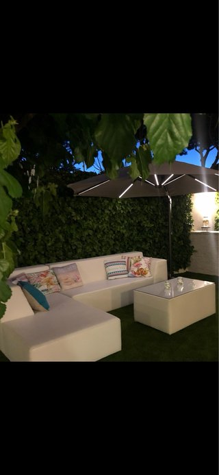Conjunto de Muebles de Jardín Blanco