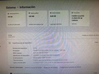 PC Dell - Intel i3 8 Gen 8GB RAM + Teclado y ratón