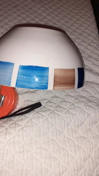 Conjunto bol y plato cerámica pórtico ver fotos